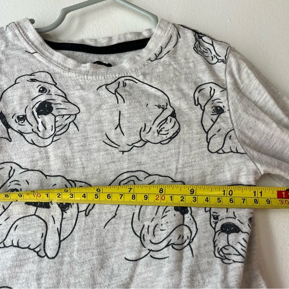 🌼 5/$25 Appaman Kids Bulldog Print Long Sleeve Tee | Size 4T | Gray Cotton Shirt - Picture 9 of 10